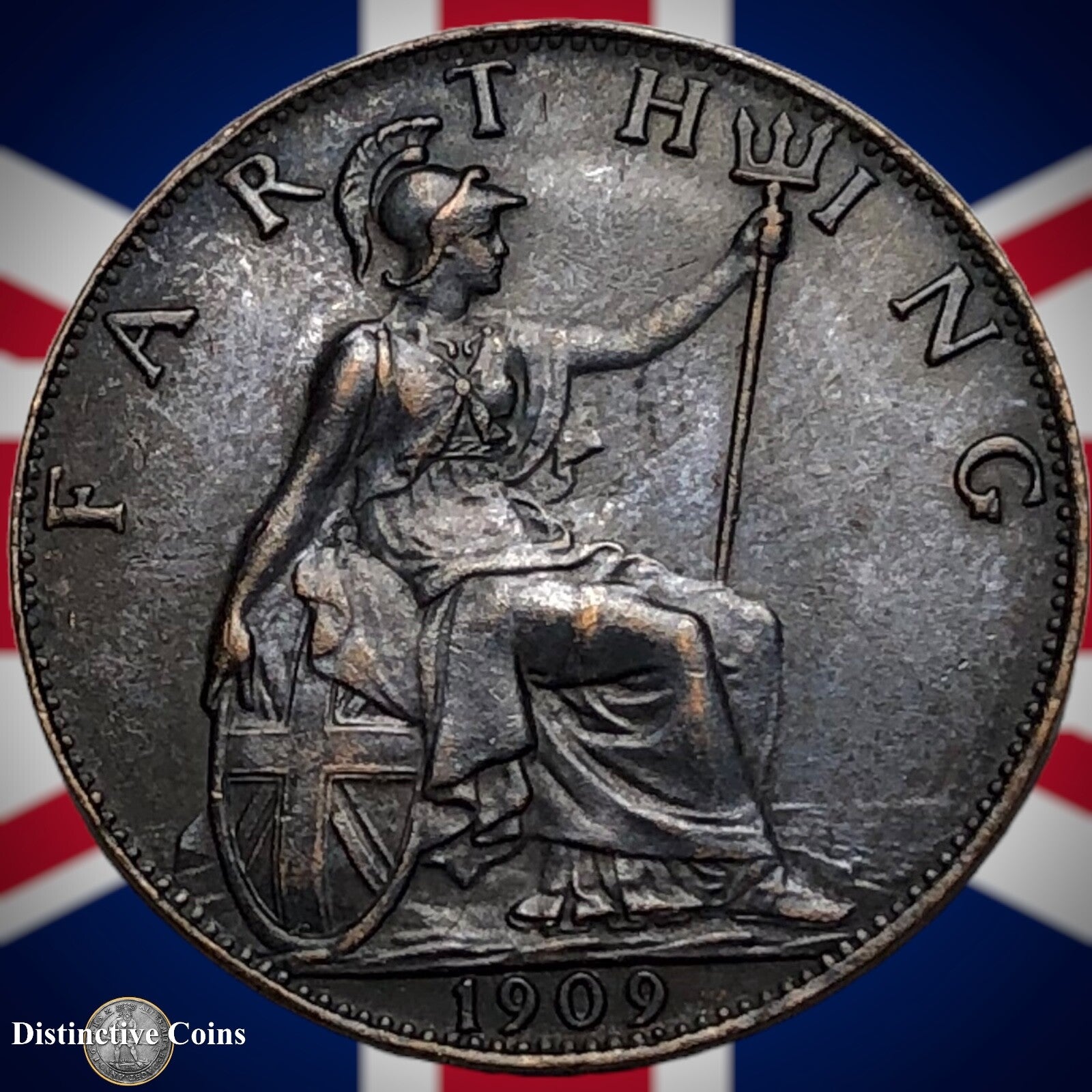 Great Britain 1909 Farthing 1/4d GB4626