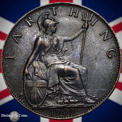Great Britain 1909 Farthing 1/4d GB4626