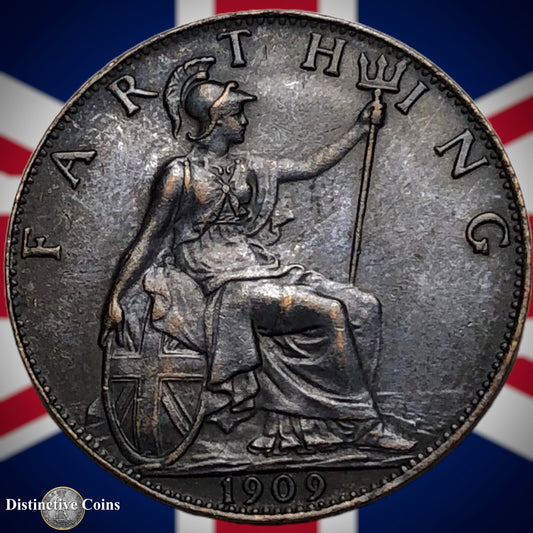 Great Britain 1909 Farthing 1/4d GB4626