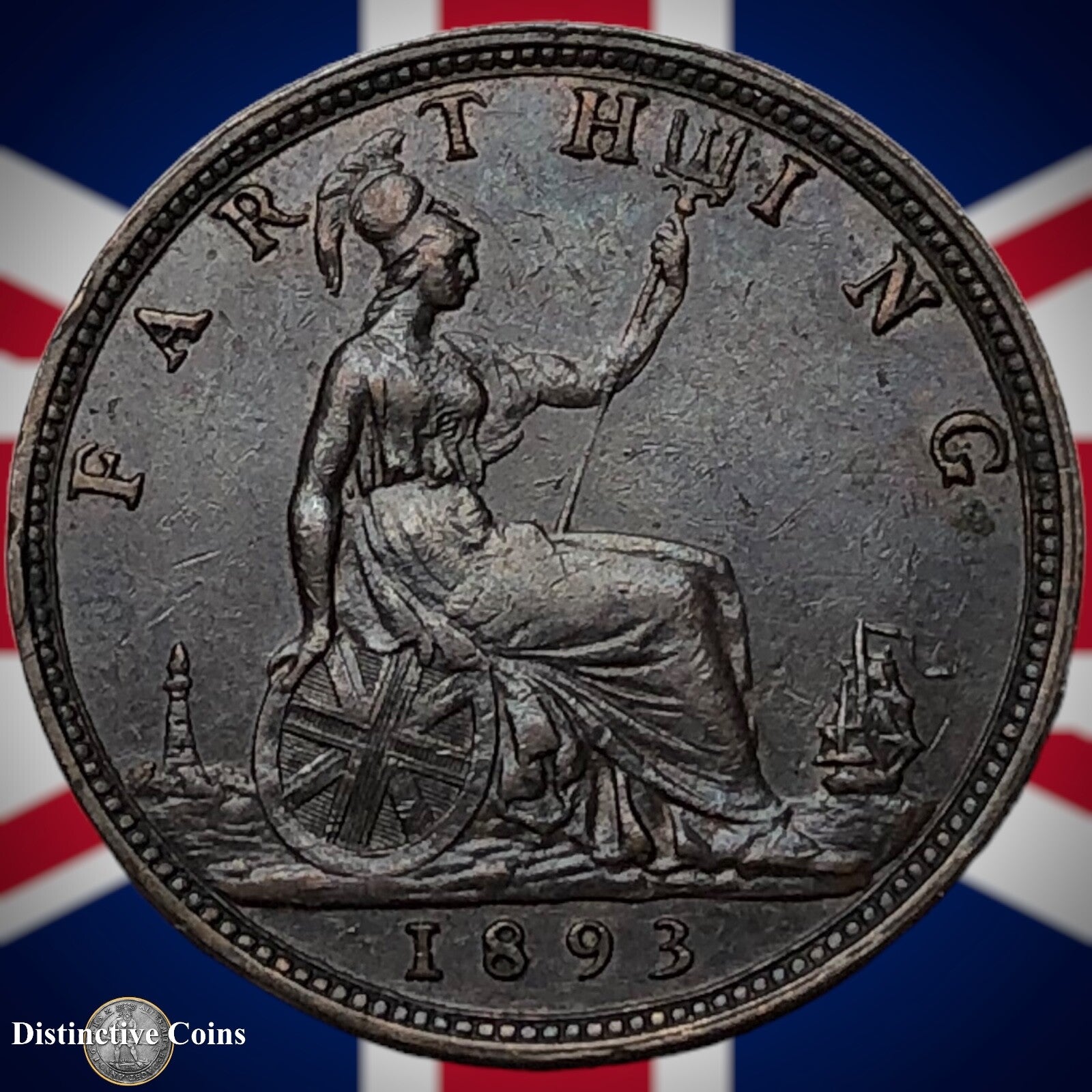 Great Britain 1893 Farthing 1/4d GB4363