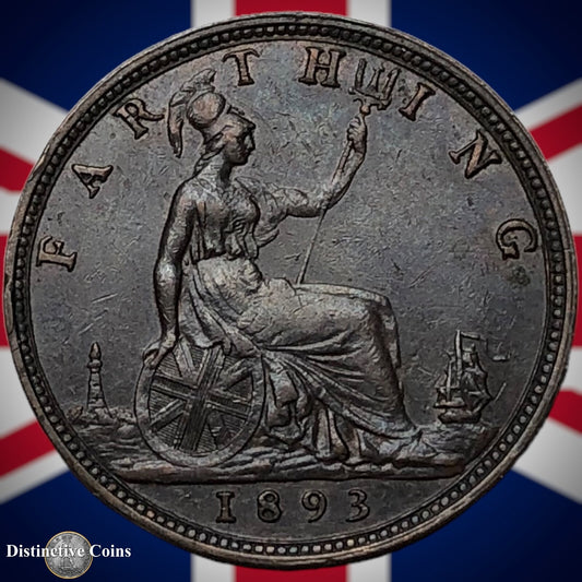Great Britain 1893 Farthing 1/4d GB4363
