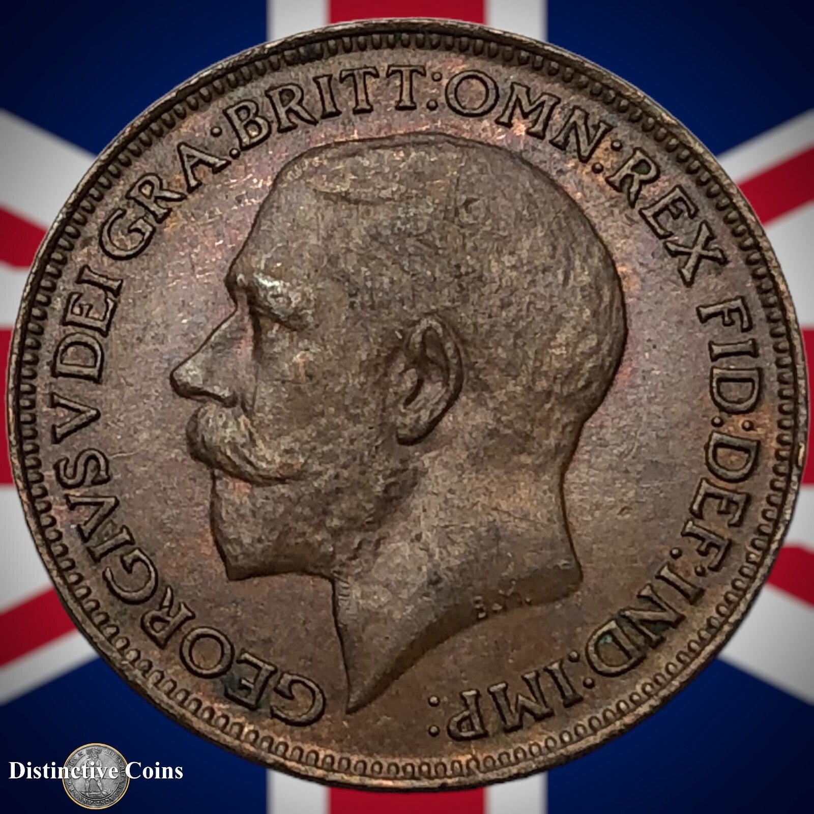 Great Britain 1922 Farthing 1/4d GB4757