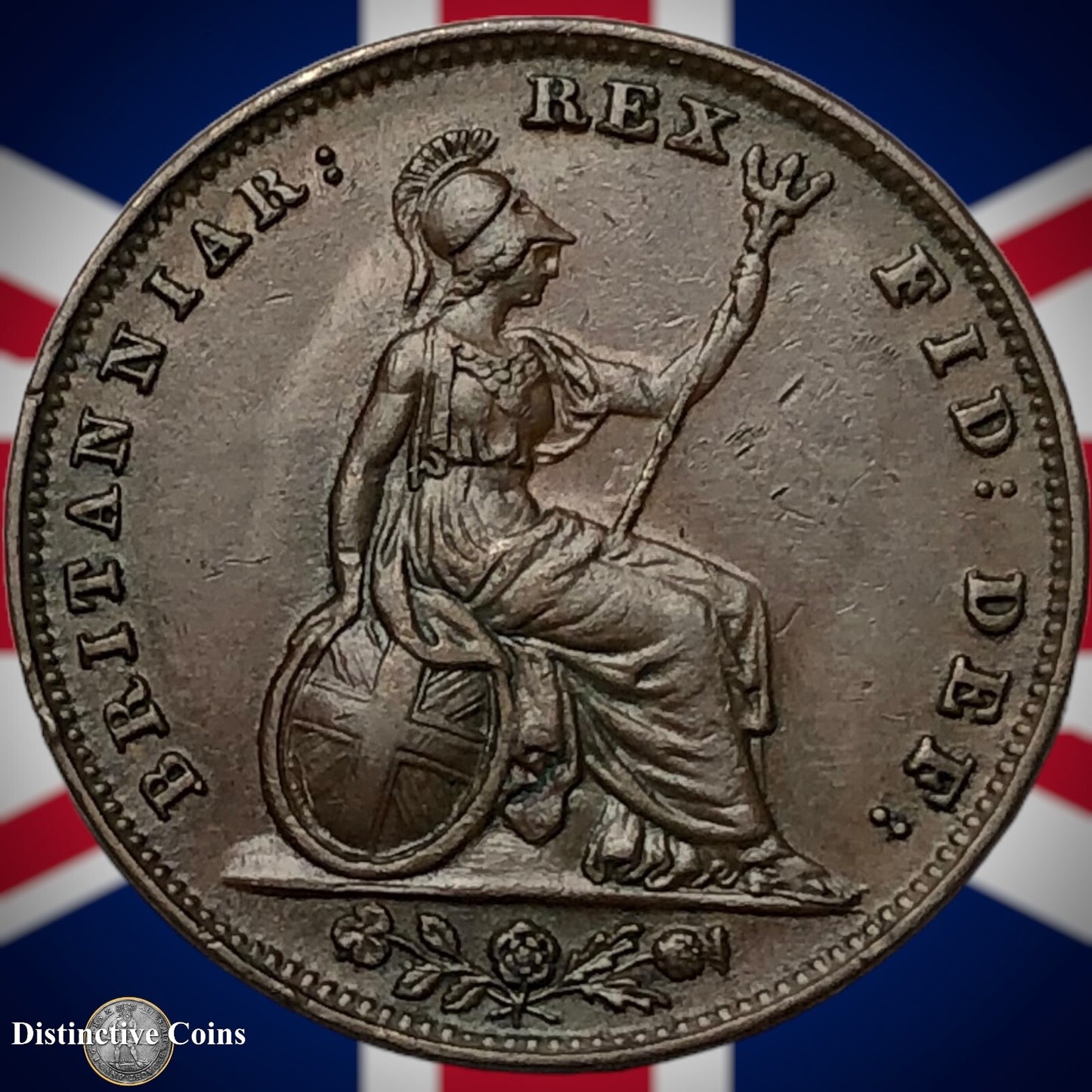 Great Britain 1837 Farthing 1/4d GB3391