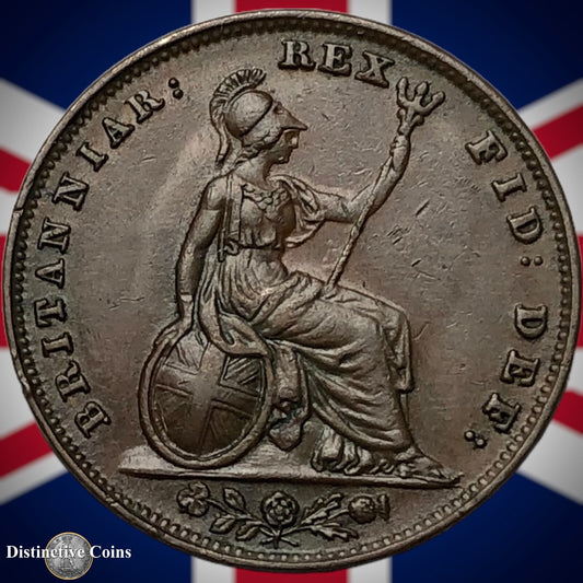 Great Britain 1837 Farthing 1/4d GB3391