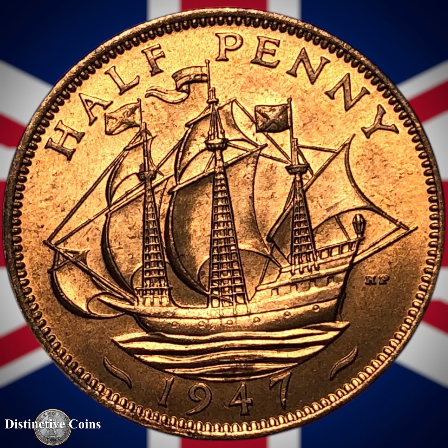 Great Britain 1947 Half Penny 1/2d GB6049