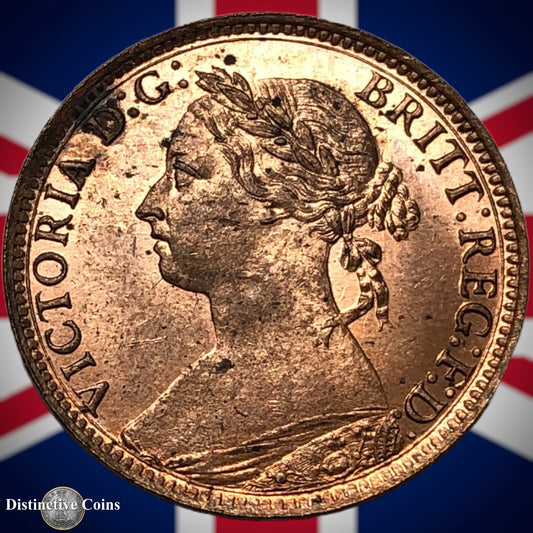 Great Britain 1890 Farthing 1/4d GB4285