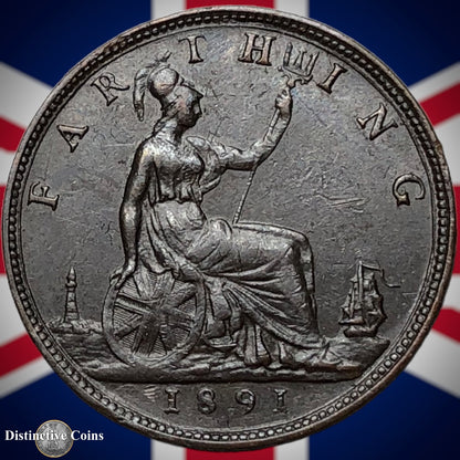 Great Britain 1891 Farthing 1/4d GB4305