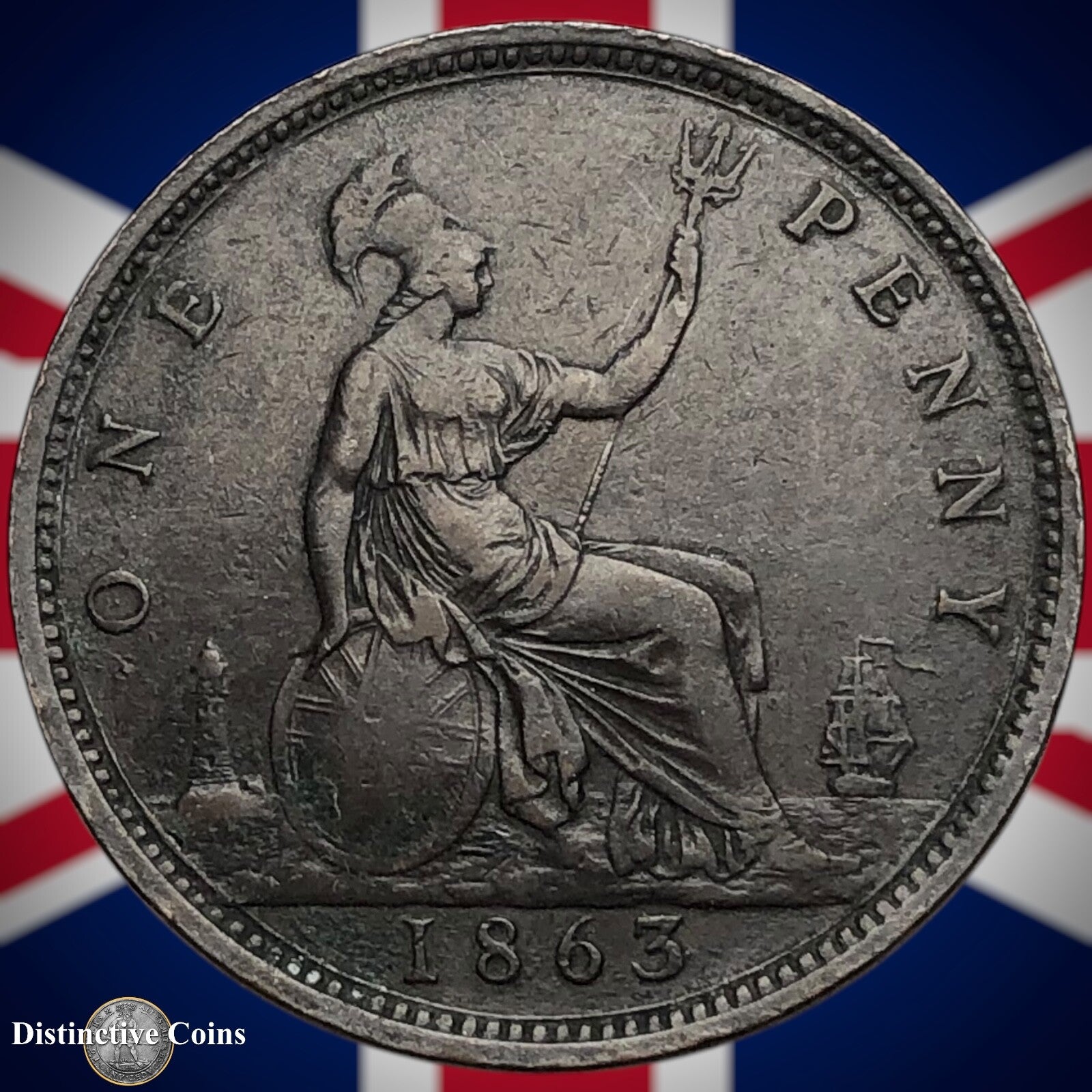 Great Britain 1863 Penny 1d GB6246