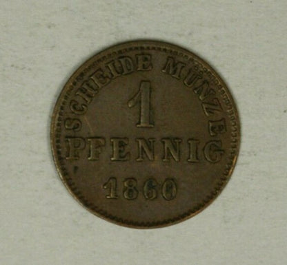 Germany Hesse Darmstadt Pfennig 1860  XF   A2267