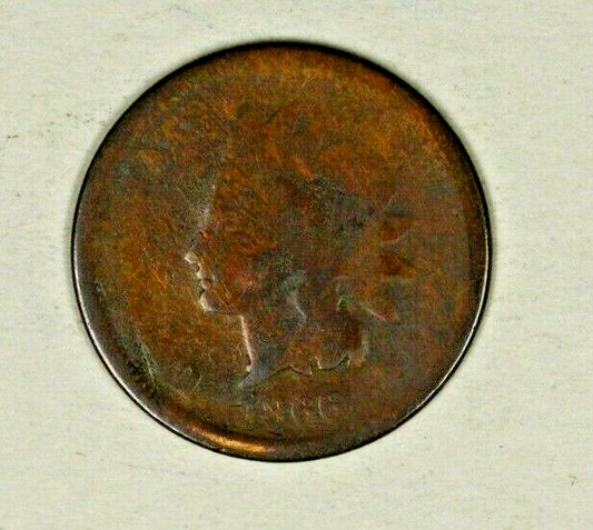 Indian Penny 1866  low grade   A1298