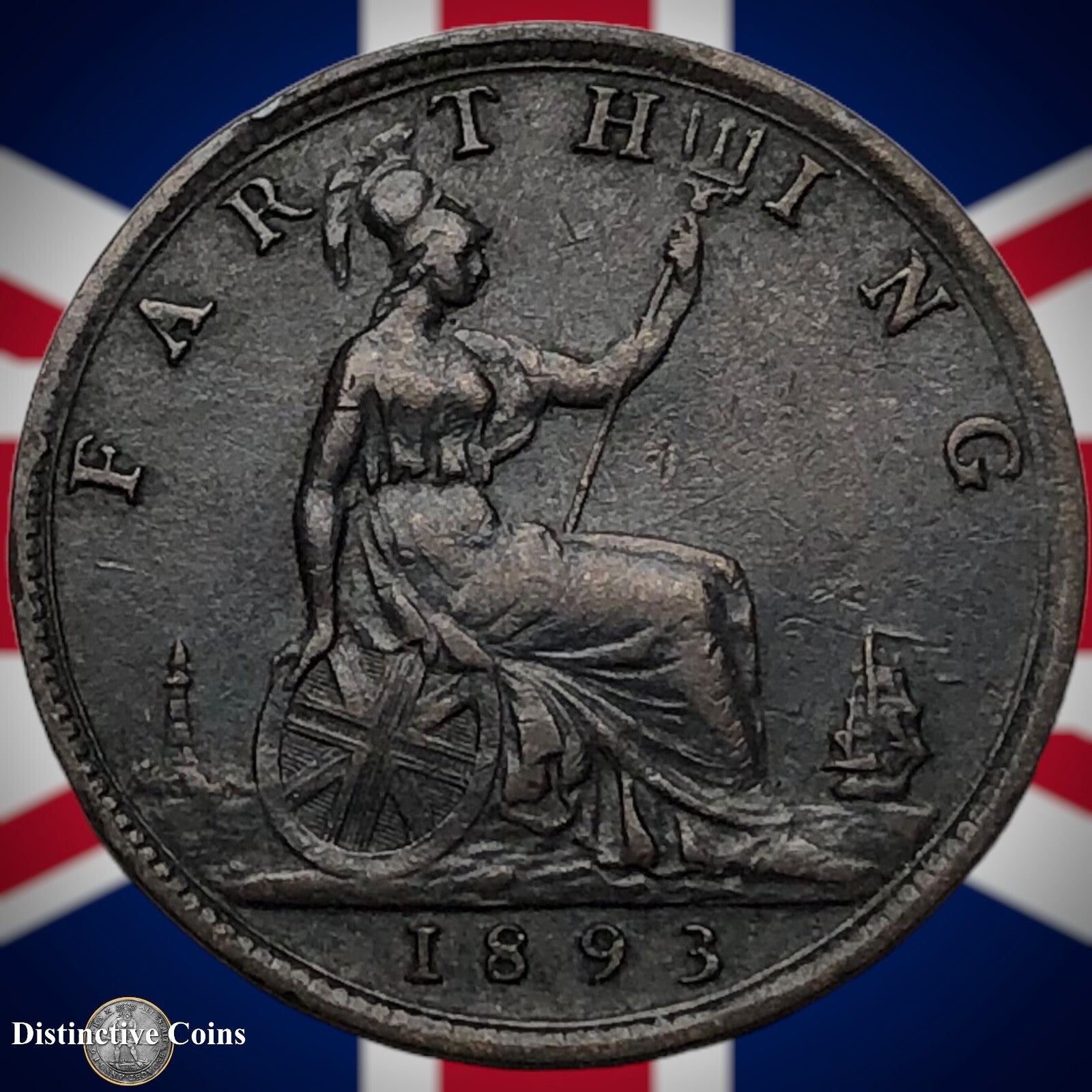 Great Britain 1893 Farthing 1/4d GB4336