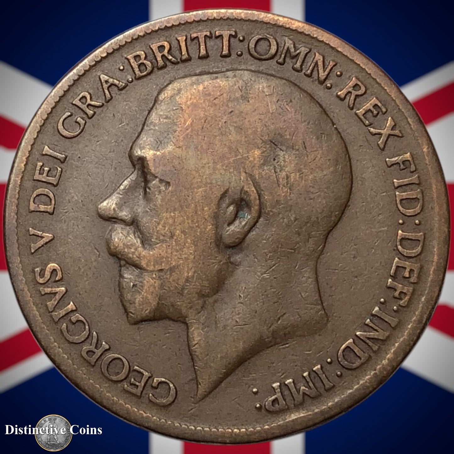 Great Britain 1919 KN Penny 1d GB6939