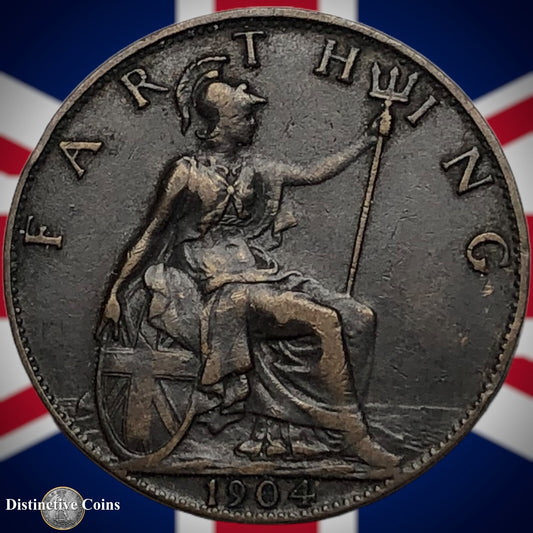 Great Britain 1904 Farthing 1/4d GB4548