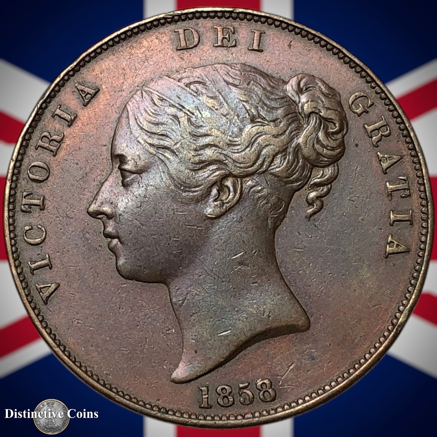 Great Britain 1858 Penny 1d GB6148