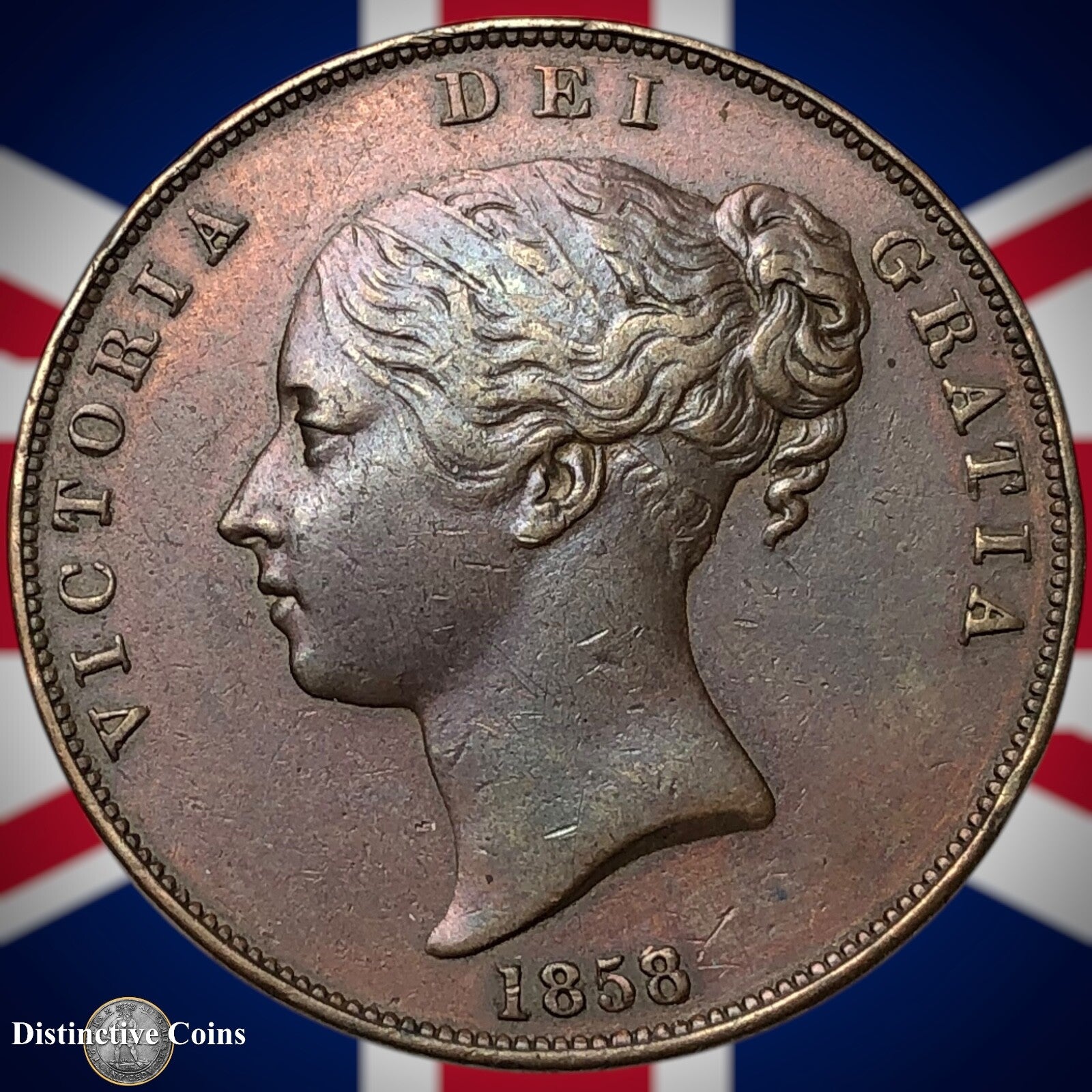 Great Britain 1858 Penny 1d GB6148
