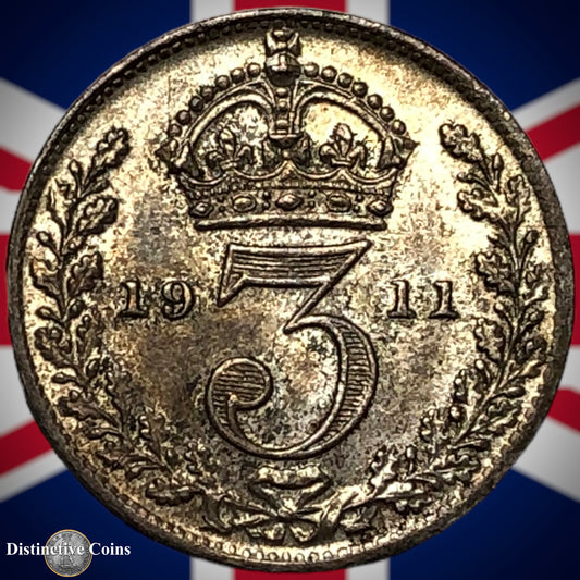 Great Britain 1911 Three Pence GB2142