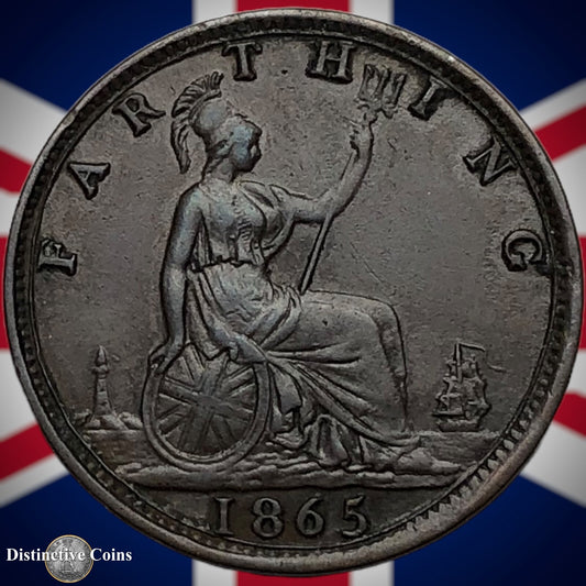 Great Britain 1865 Farthing 1/4d GB3528