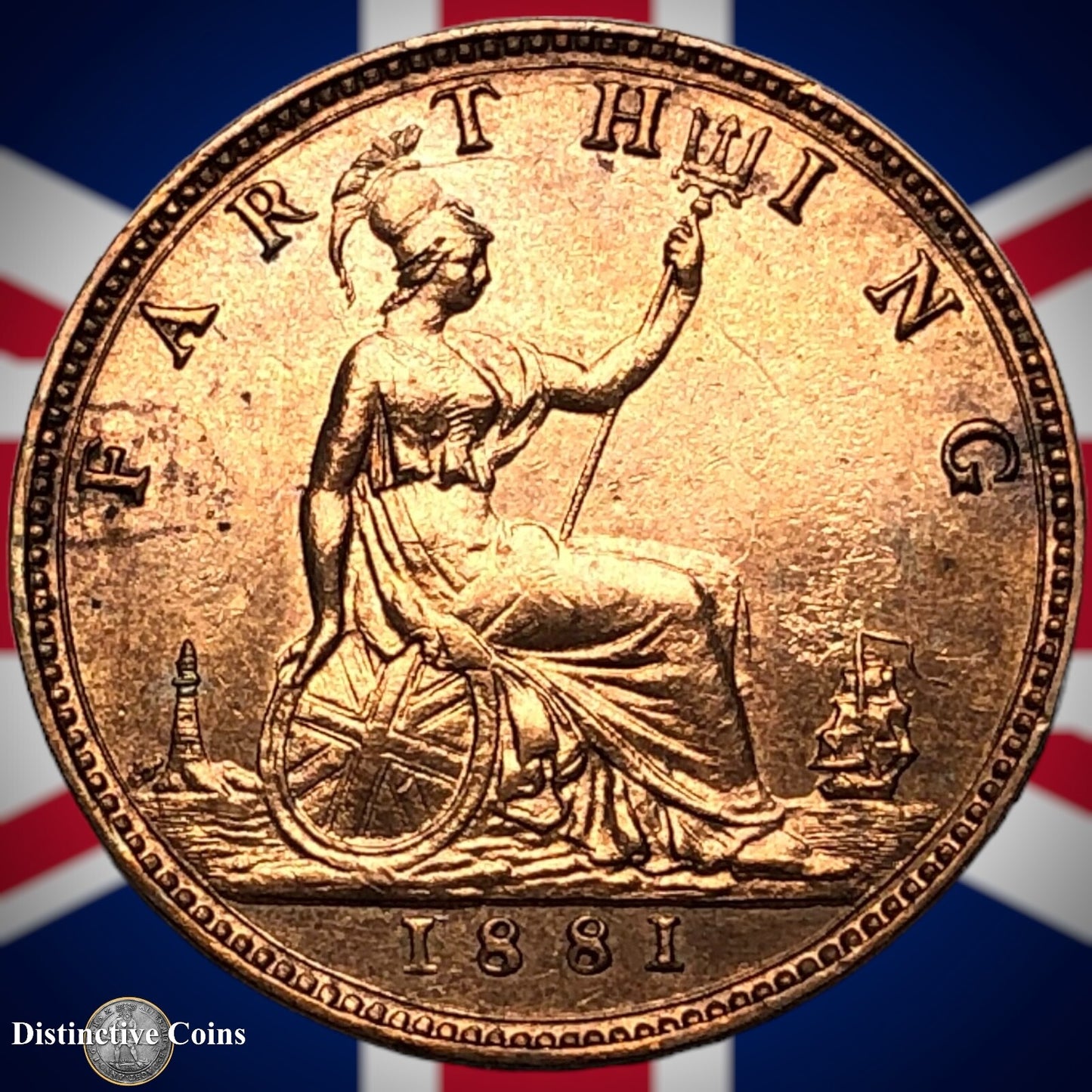 Great Britain 1881 Farthing 1/4d GB3873