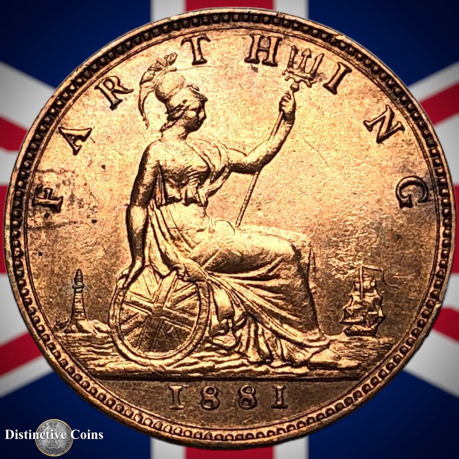 Great Britain 1881 Farthing 1/4d GB3873