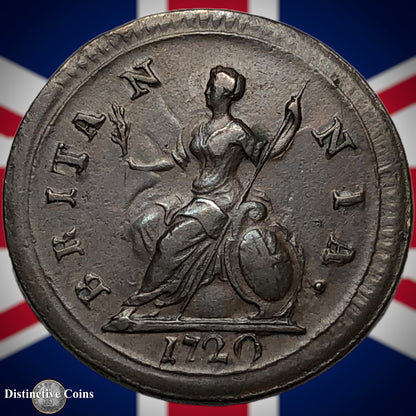Great Britain 1720 Farthing 1/4d GB3159