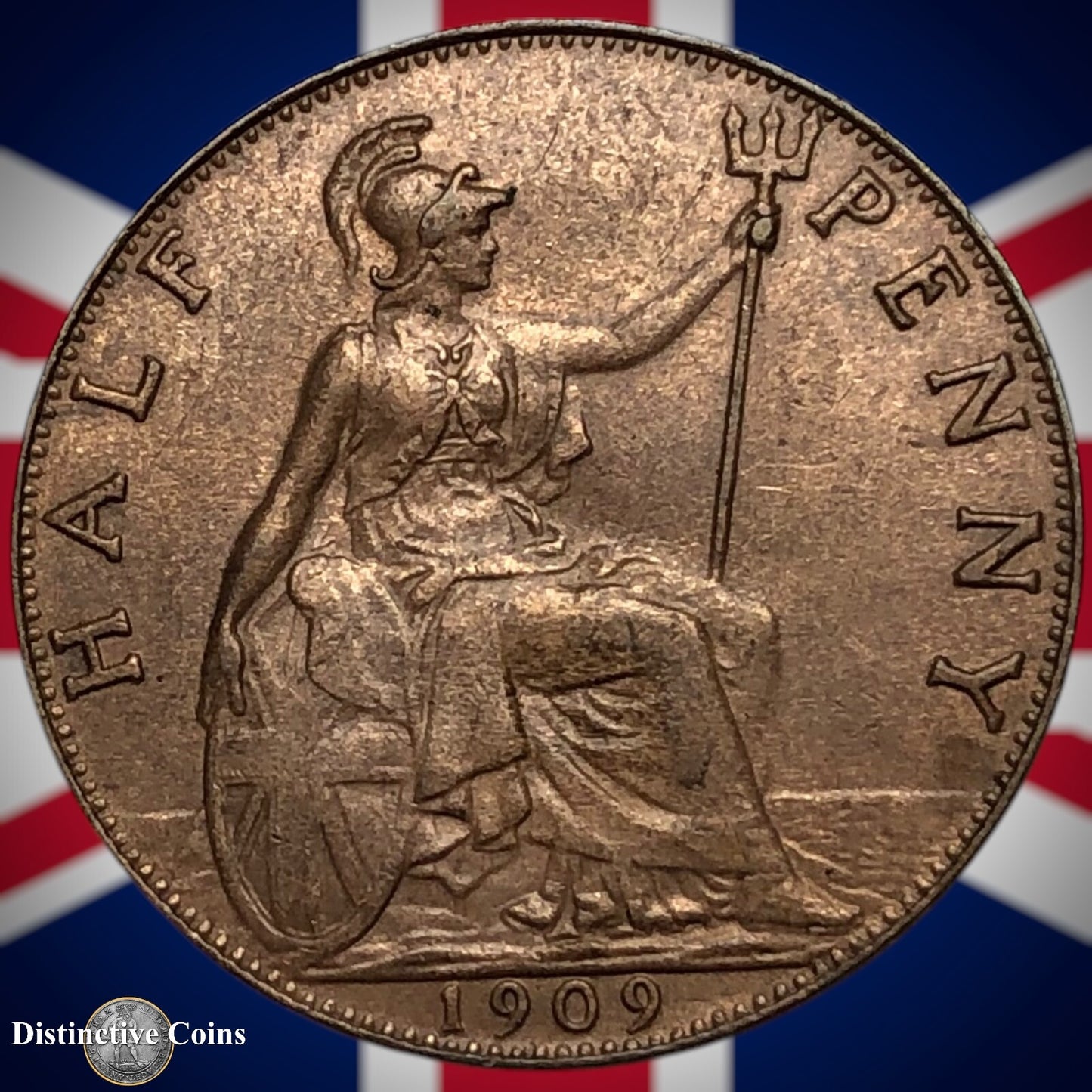 Great Britain 1908 Half Penny 1/2d GB5823