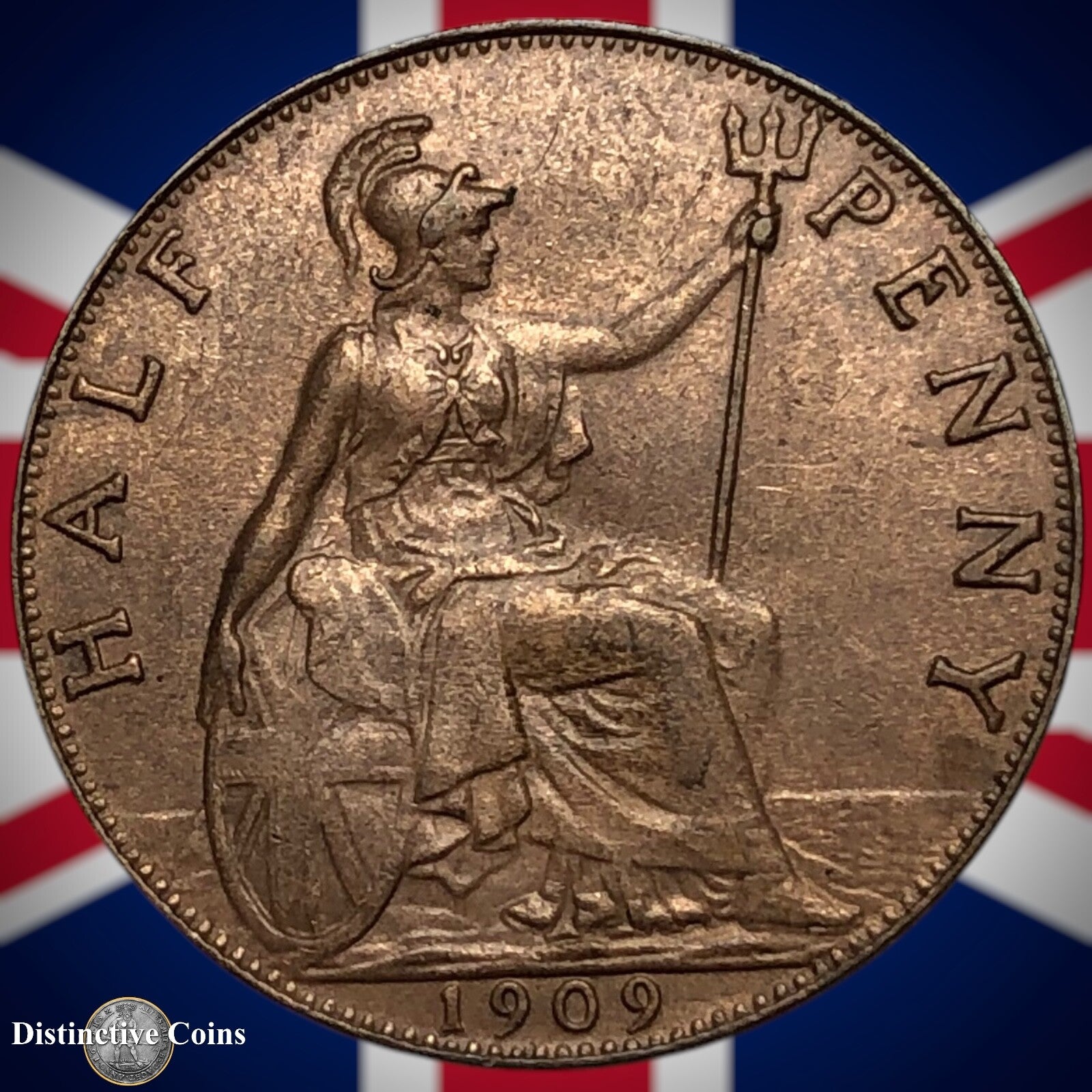 Great Britain 1908 Half Penny 1/2d GB5823