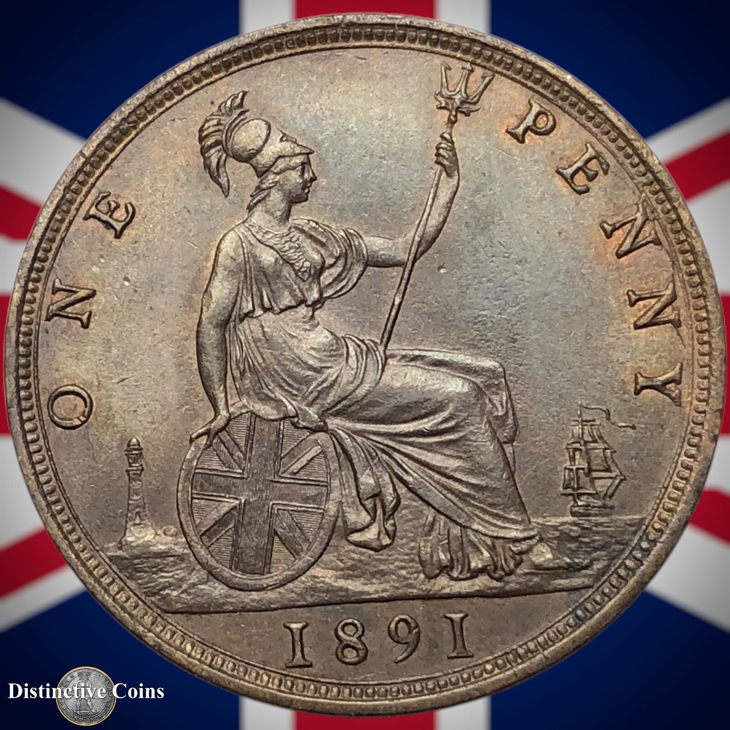 Great Britain 1891 Penny 1d GB6543