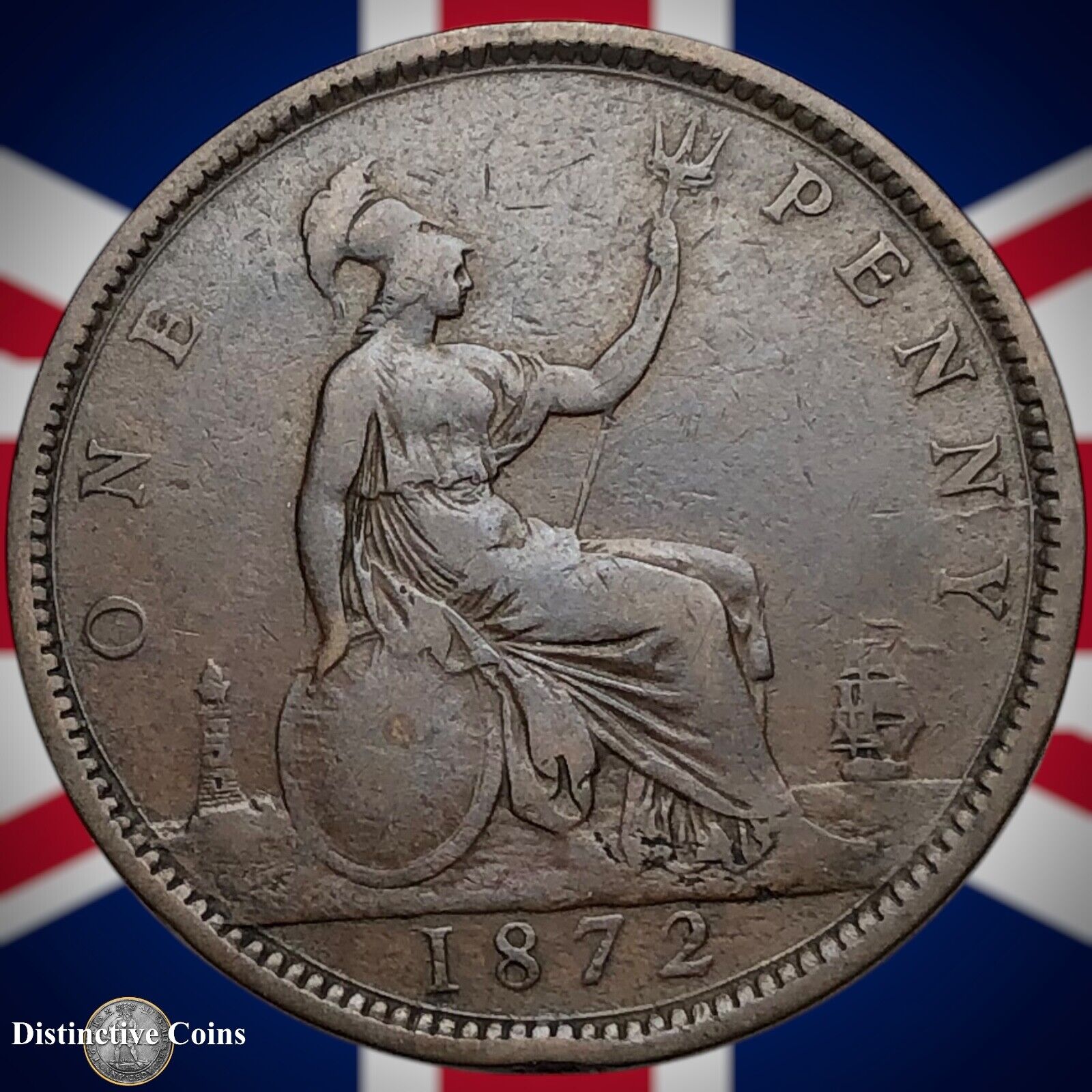 Great Britain 1872 Penny 1d GB6322