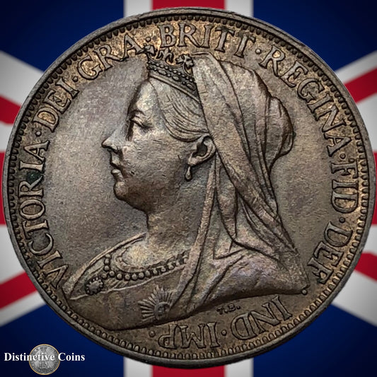 Great Britain 1895 Farthing 1/4d GB4420