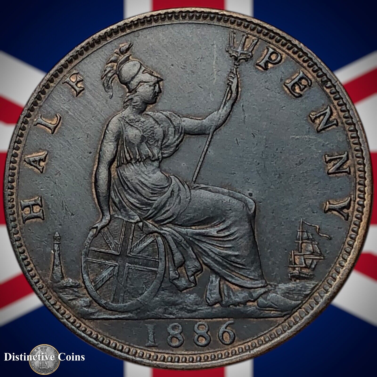 Great Britain 1886 Half Penny 1/2d GB5594