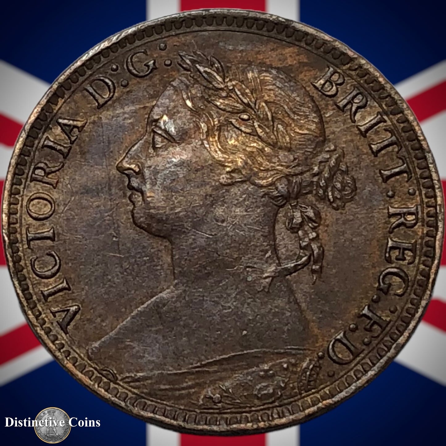 Great Britain 1884 Farthing 1/4d GB4093