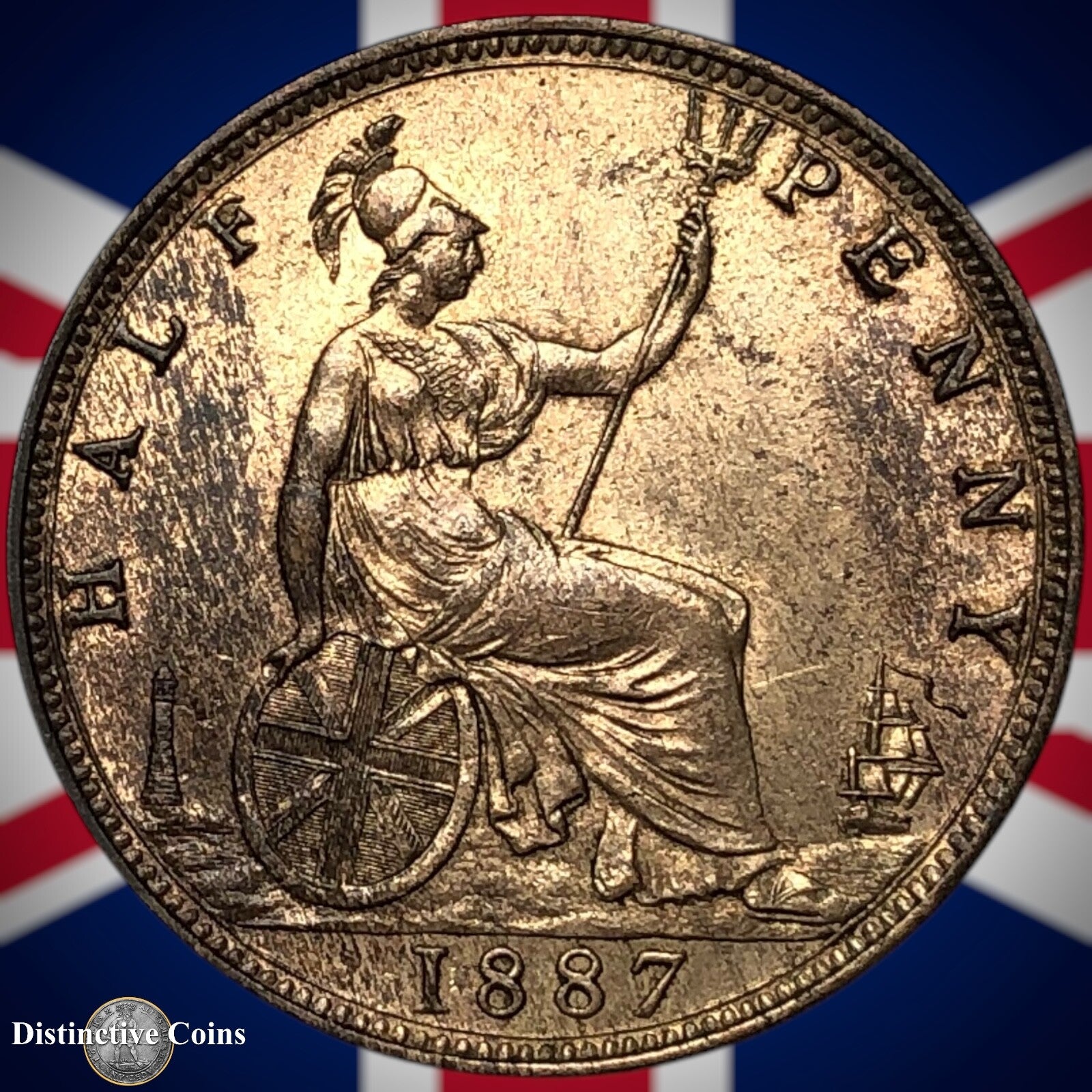 Great Britain 1887 Half Penny 1/2d GB5619