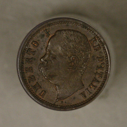 Italy 1897 2 Centesimi UNC
