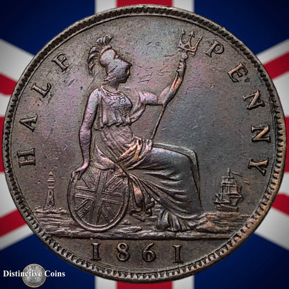 Great Britain 1861 Half Penny 1/2d GB5392