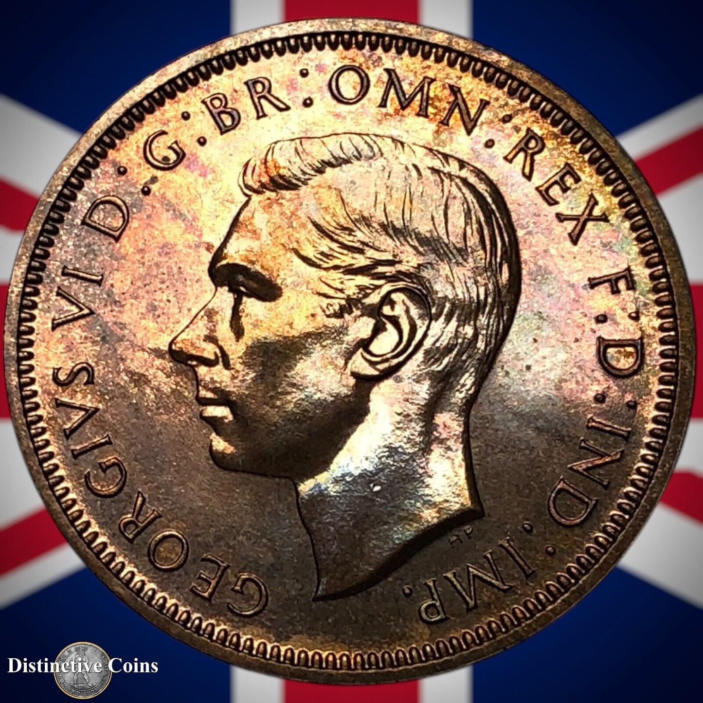 Great Britain 1937 Half Penny 1/2d GB6003