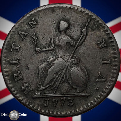 Great Britain 1773 Farthing 1/4d GB3189