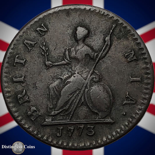 Great Britain 1773 Farthing 1/4d GB3189