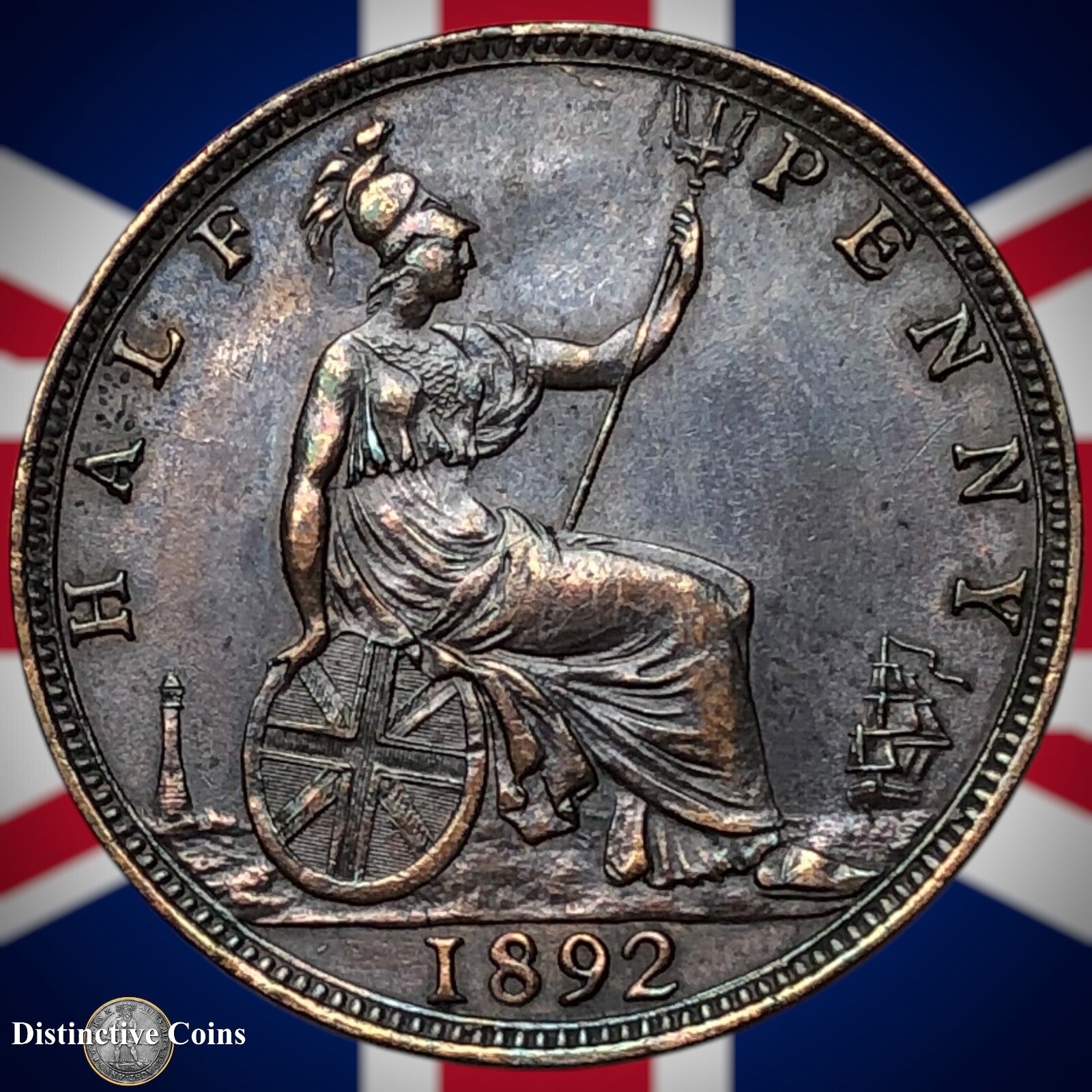 Great Britain 1892 Half Penny 1/2d GB5700