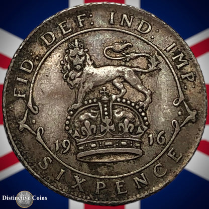 Great Britain 1916 Six Pence GB1606