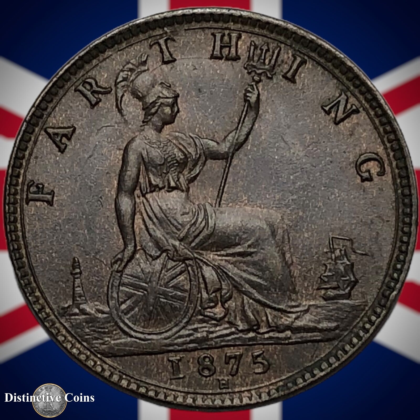 Great Britain 1875 H Farthing 1/4d GB3765