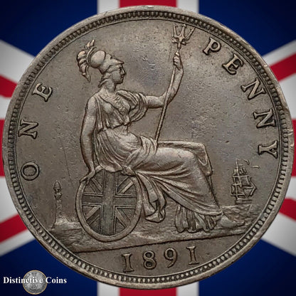 Great Britain 1891 Penny 1d GB6534