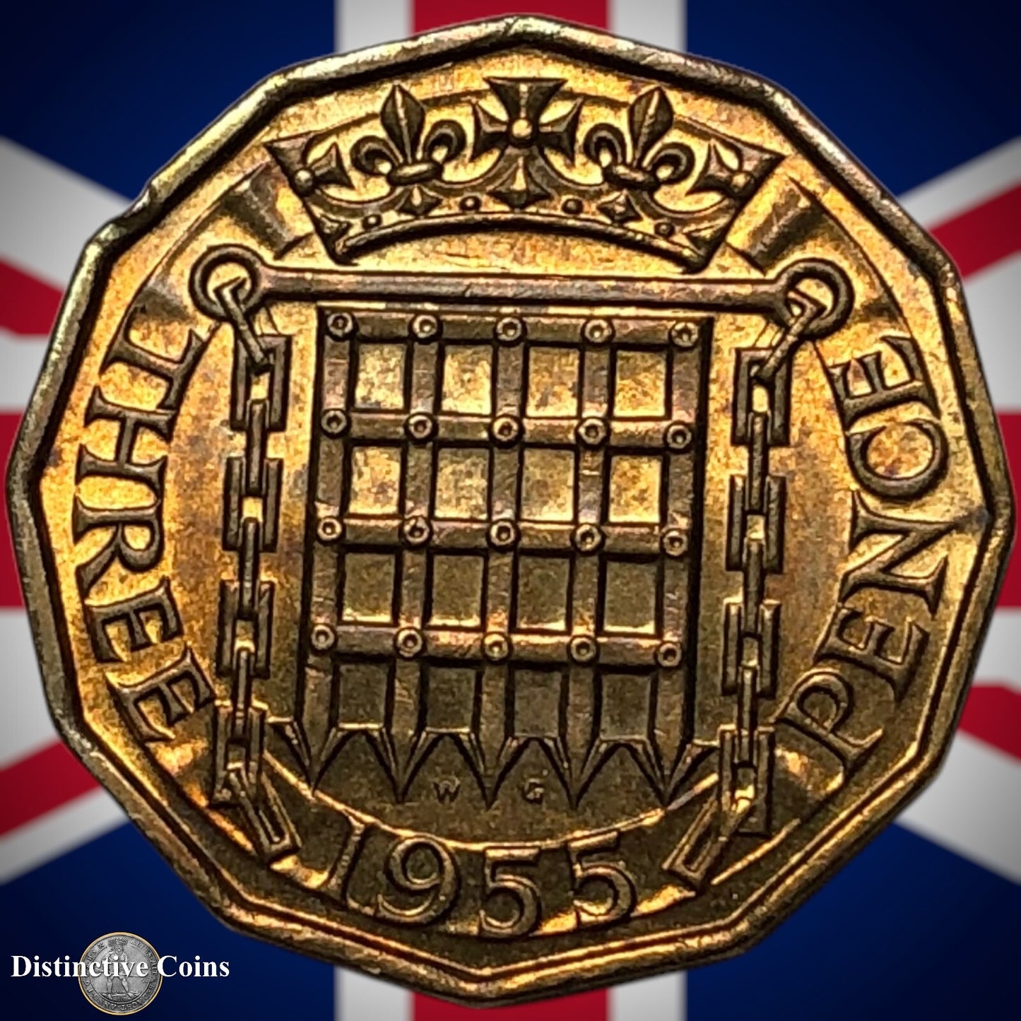 Great Britain 1955 Three Pence 3d GB7379