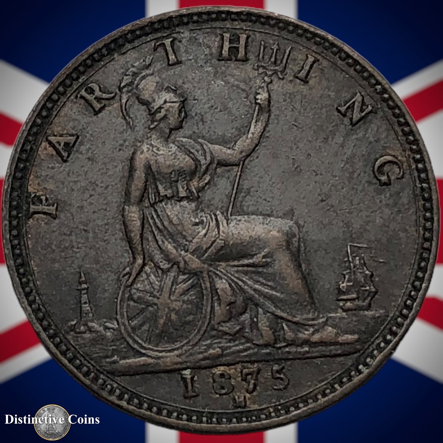 Great Britain 1875 H Farthing 1/4d GB3755