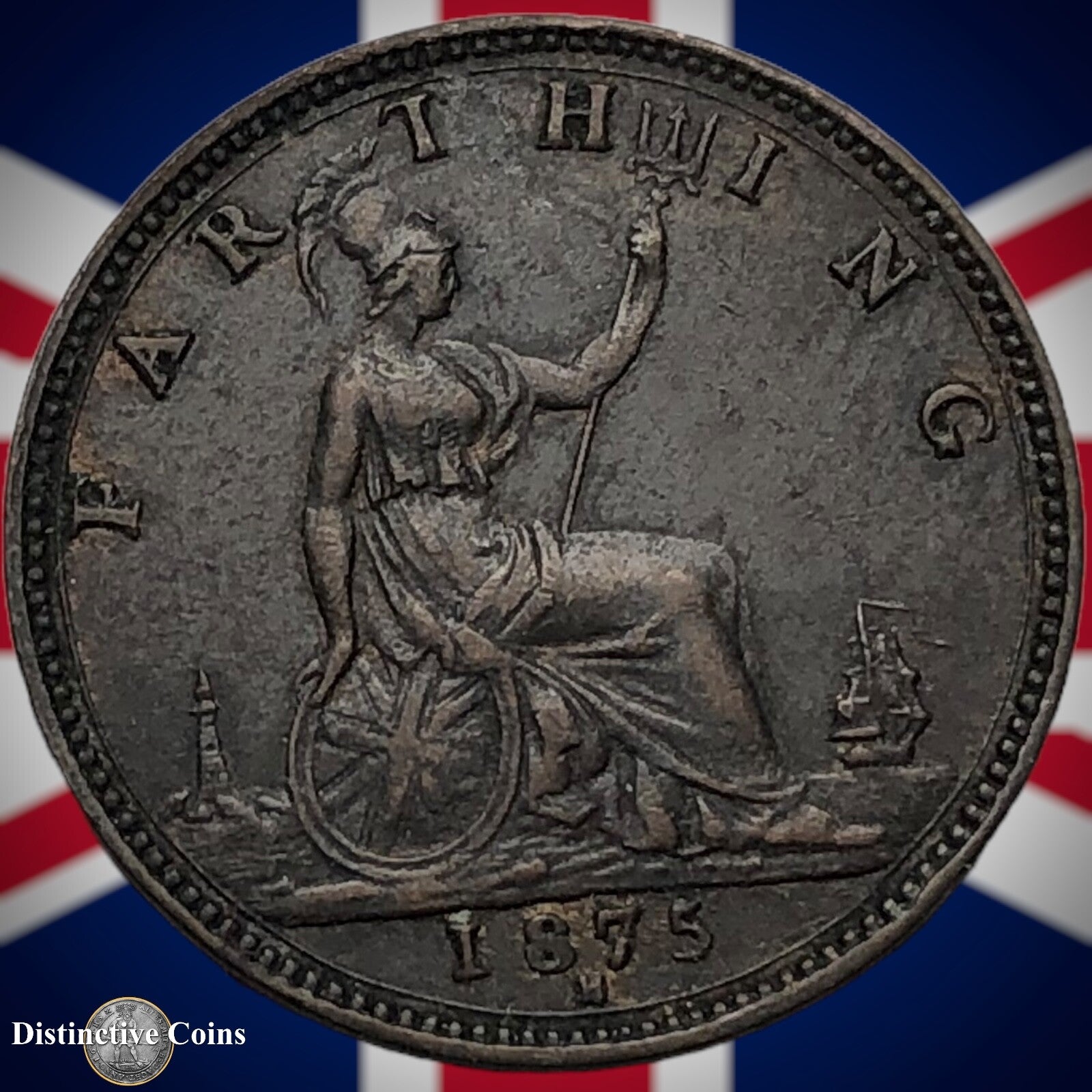 Great Britain 1875 H Farthing 1/4d GB3755