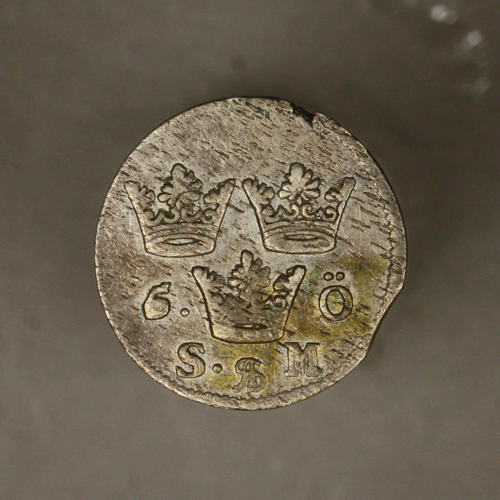 Sweden 1694 5 Ore S.M couple minor flan flaws