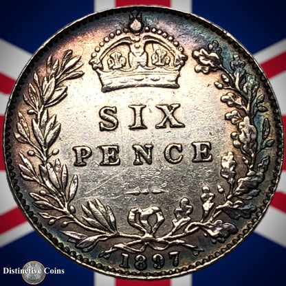 Great Britain 1897 Six Pence GB2789