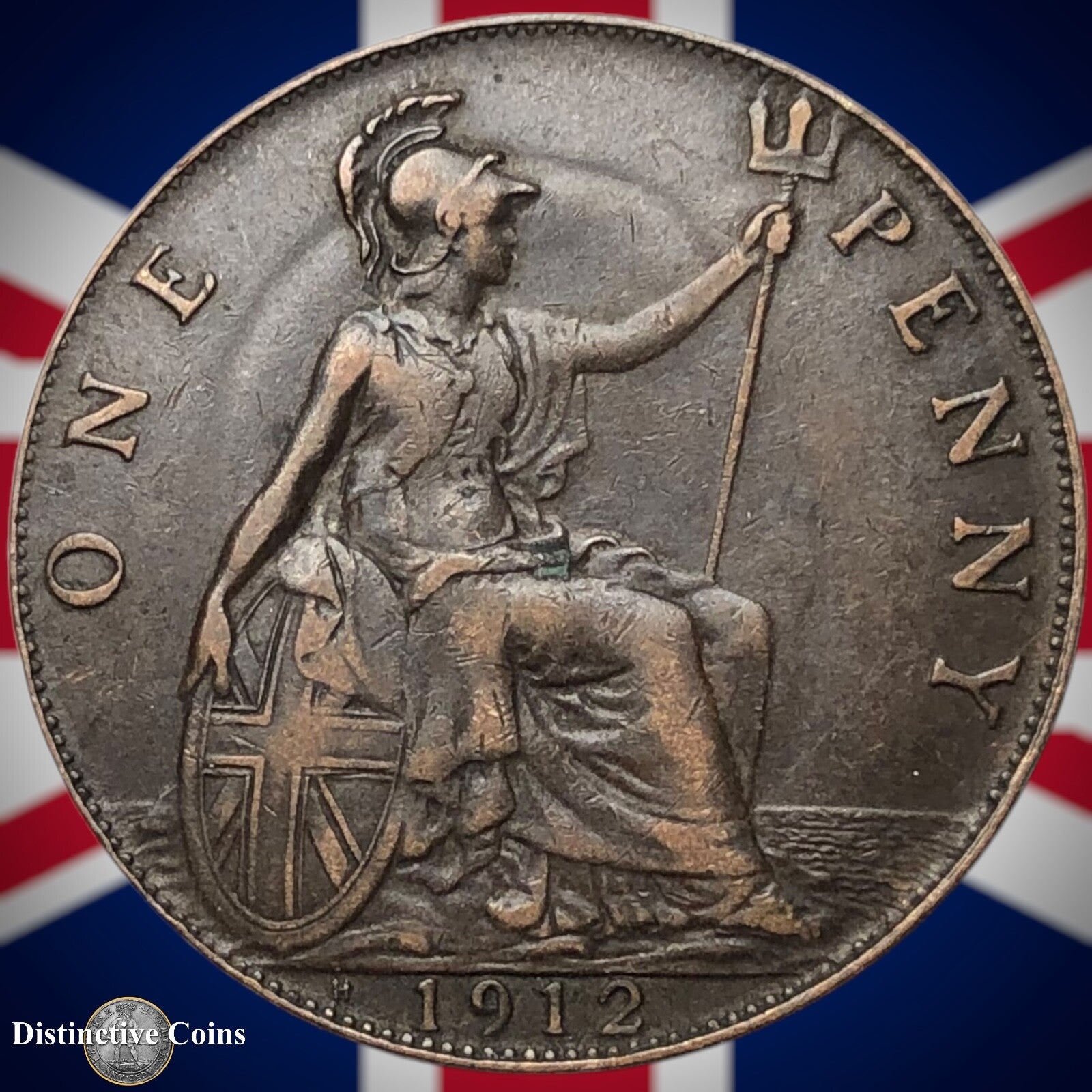 Great Britain 1912 H Penny 1d GB6793