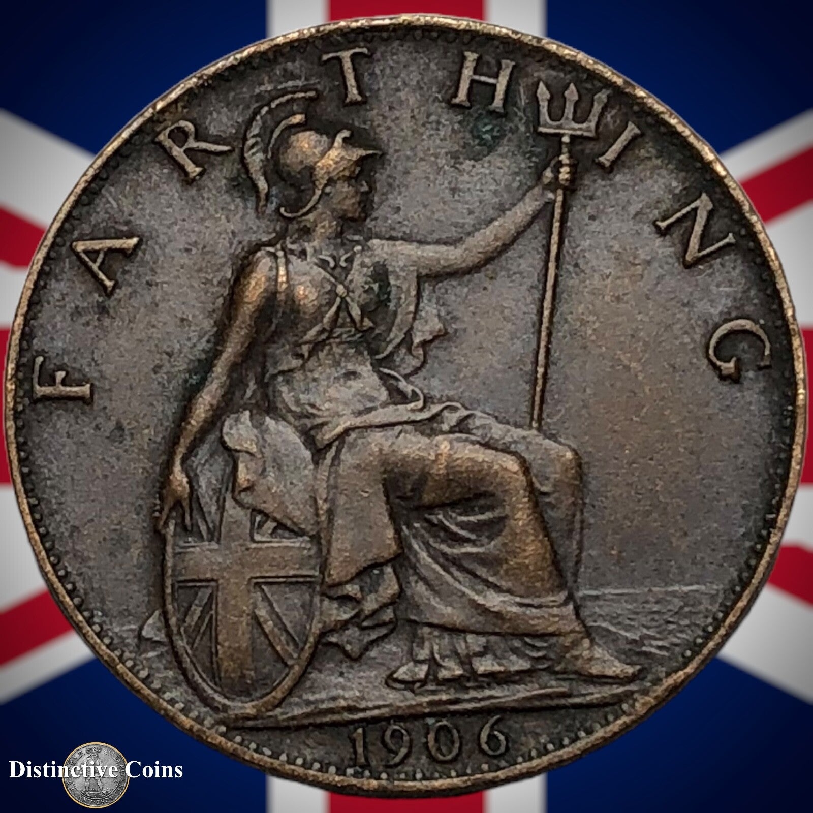 Great Britain 1906 Farthing 1/4d GB4581