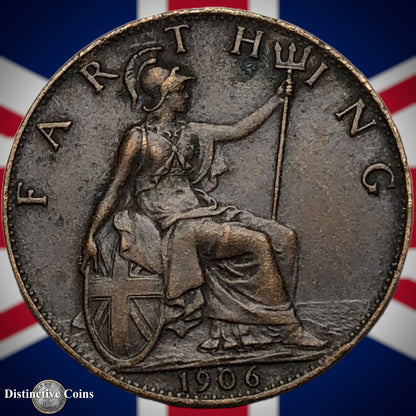 Great Britain 1906 Farthing 1/4d GB4581