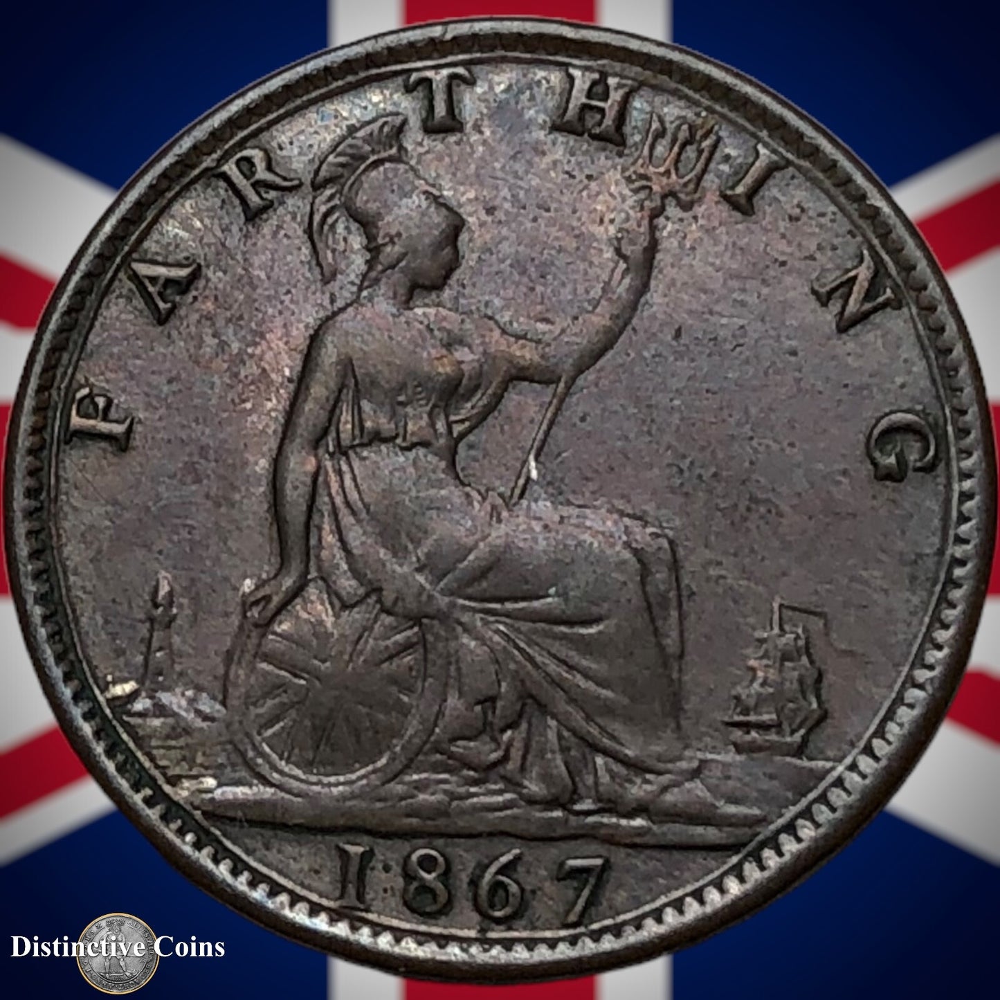 Great Britain 1867 Farthing 1/4d GB3613